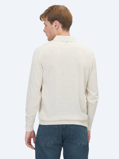 Beiger Strickpullover