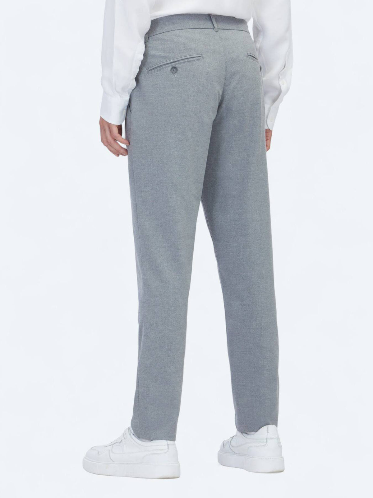 Grau Gewebte Jogginghose Casual Fit