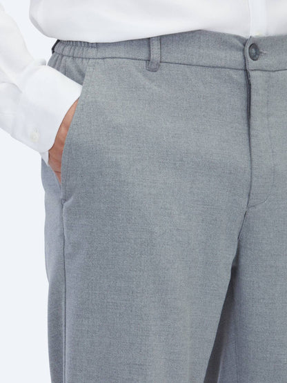 Grau Gewebte Jogginghose Casual Fit