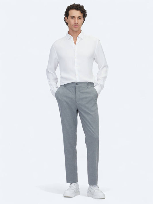 Grau Gewebte Jogginghose Casual Fit