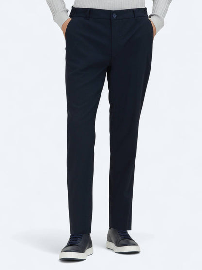 Navy Blaue Velours Jogginghose Casual