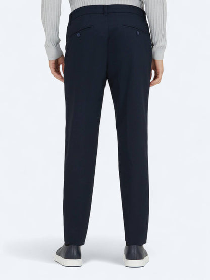 Navy Blaue Velours Jogginghose Casual