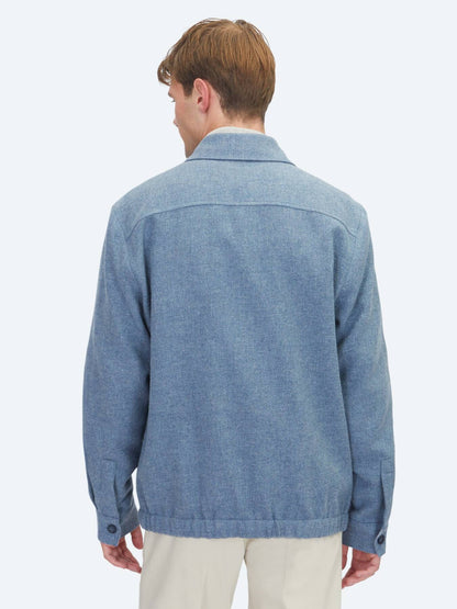Blaues Overshirt