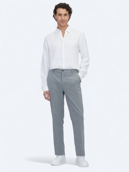 Weißes Regular Fit Casual Hemd