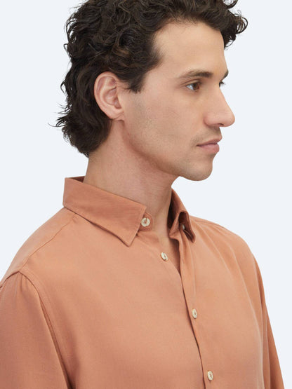 Karo Rot Regular Fit Casual Hemd