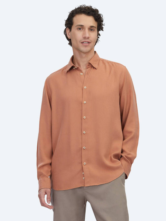 Karo Rot Regular Fit Casual Hemd