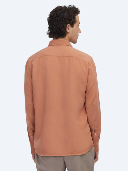 Karo Rot Regular Fit Casual Hemd