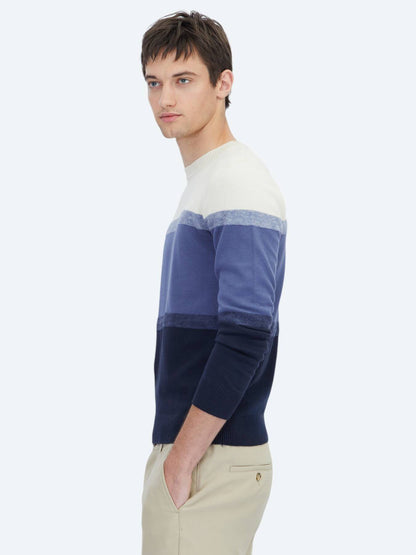 Marineblauer Strickpullover