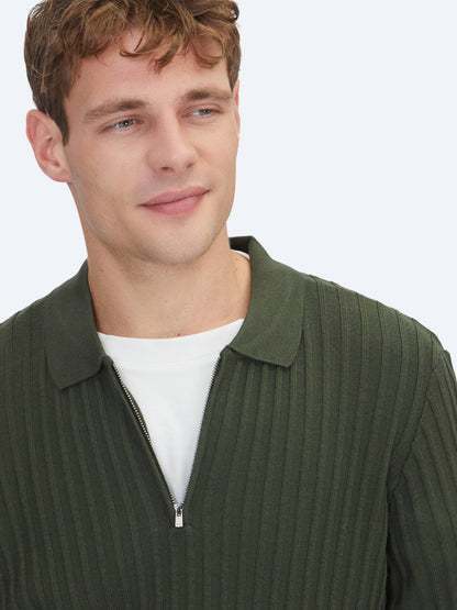 Khaki Strickpullover