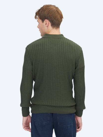 Khaki Strickpullover