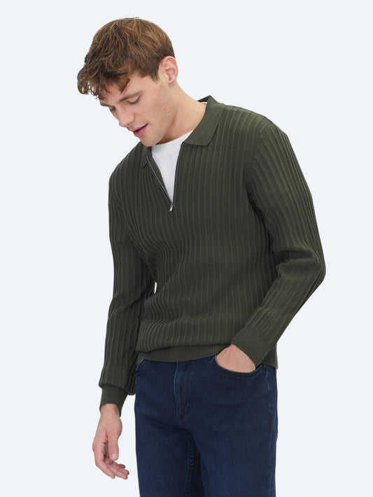 Khaki Strickpullover