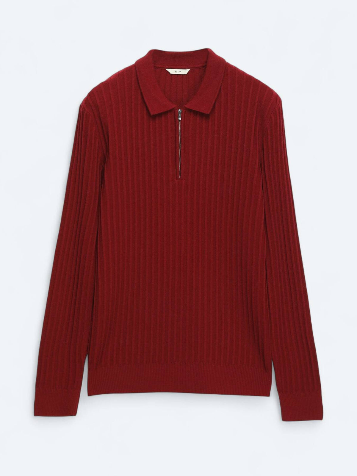 Rotes Strick-Sweatshirt