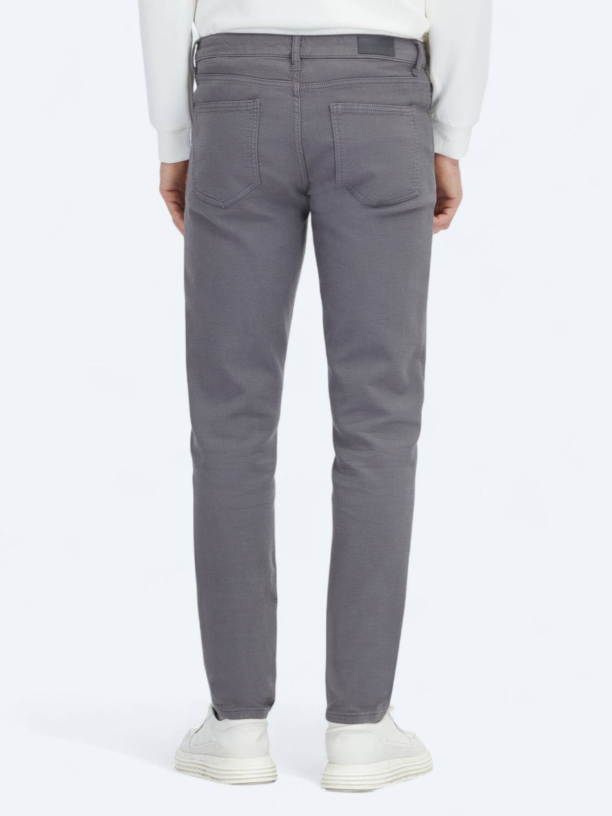 Hartkohle Weben Slim Fit Freizeit Baumwollmischung Hose