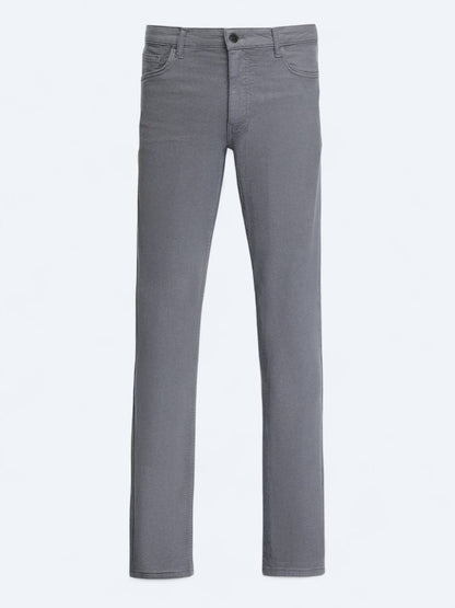 Hartkohle Weben Slim Fit Freizeit Baumwollmischung Hose