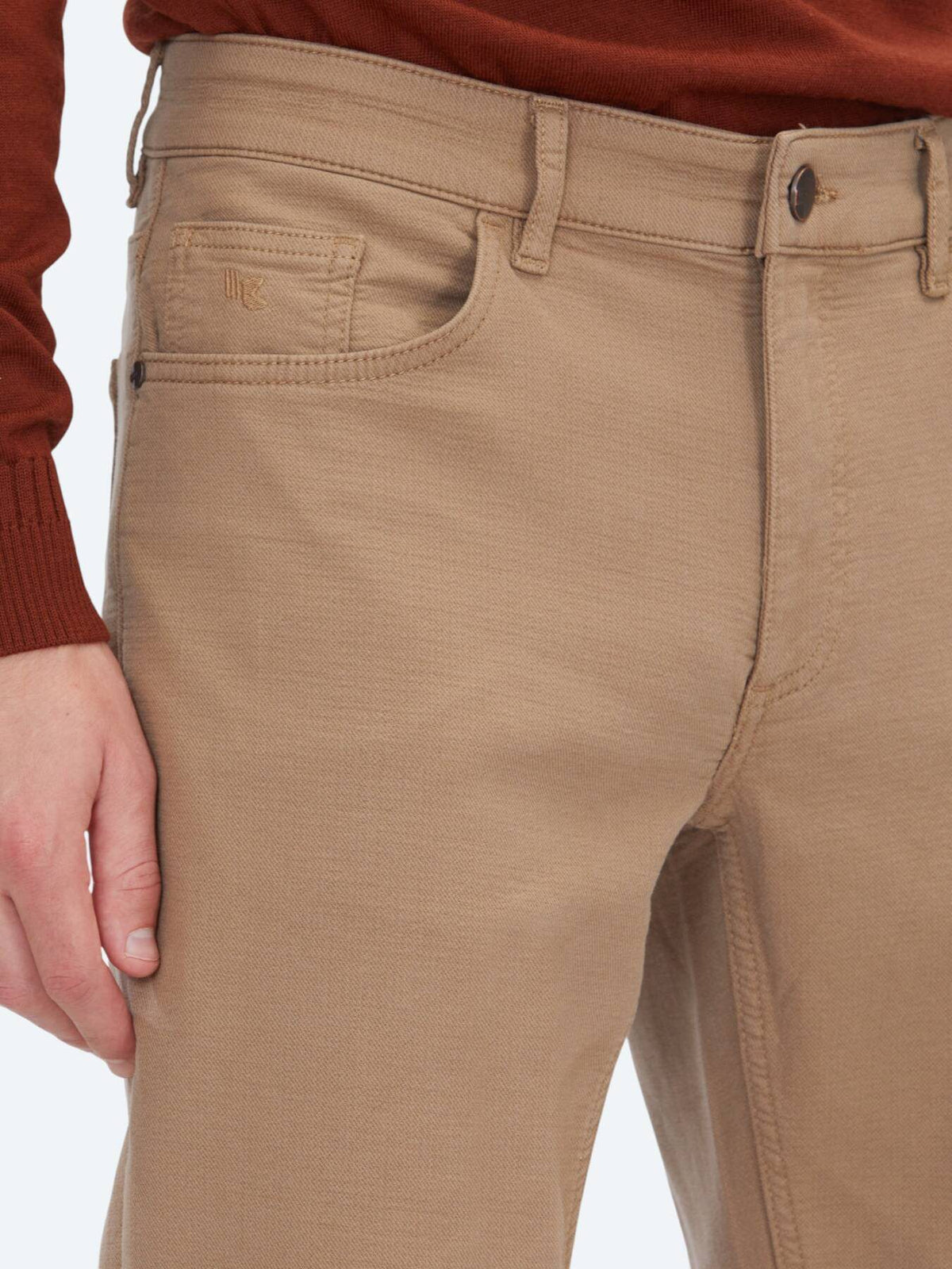 Edel Velours Casual Baumwollhose Slim Fit