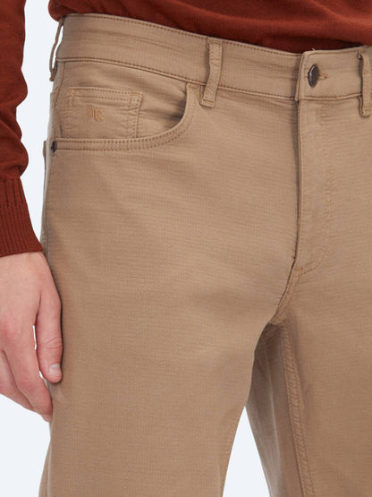 Edel Velours Casual Baumwollhose Slim Fit