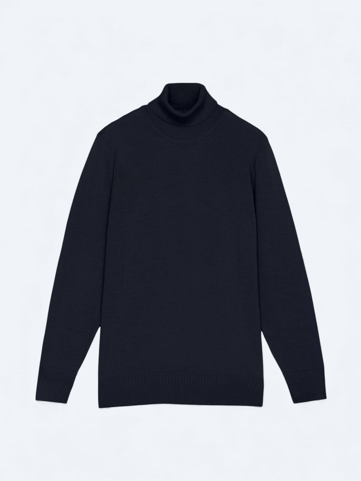 Marineblaues Strick-Sweatshirt