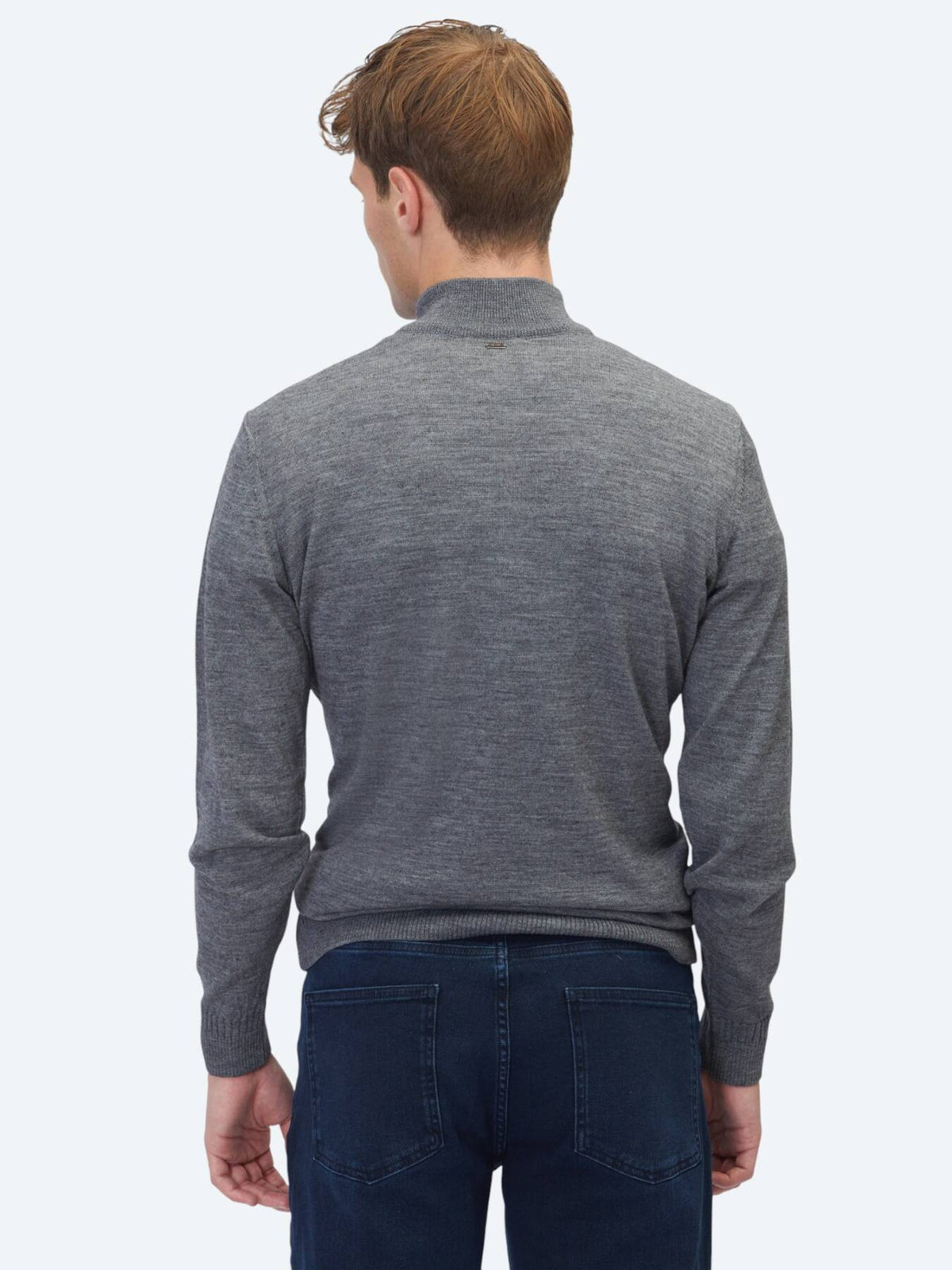 Grau Strickpullover