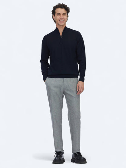 Navy Blau Strickpullover