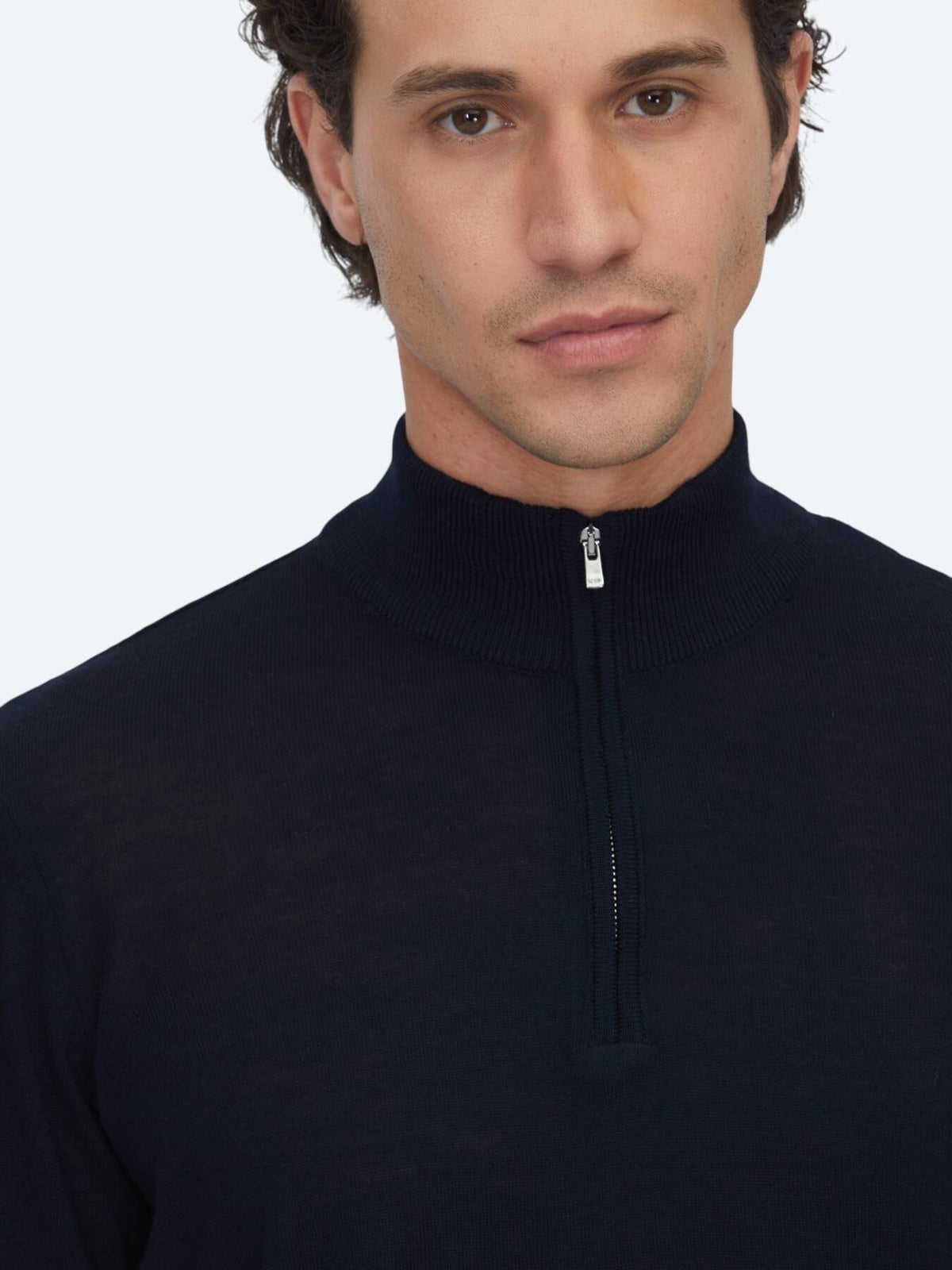 Navy Blau Strickpullover