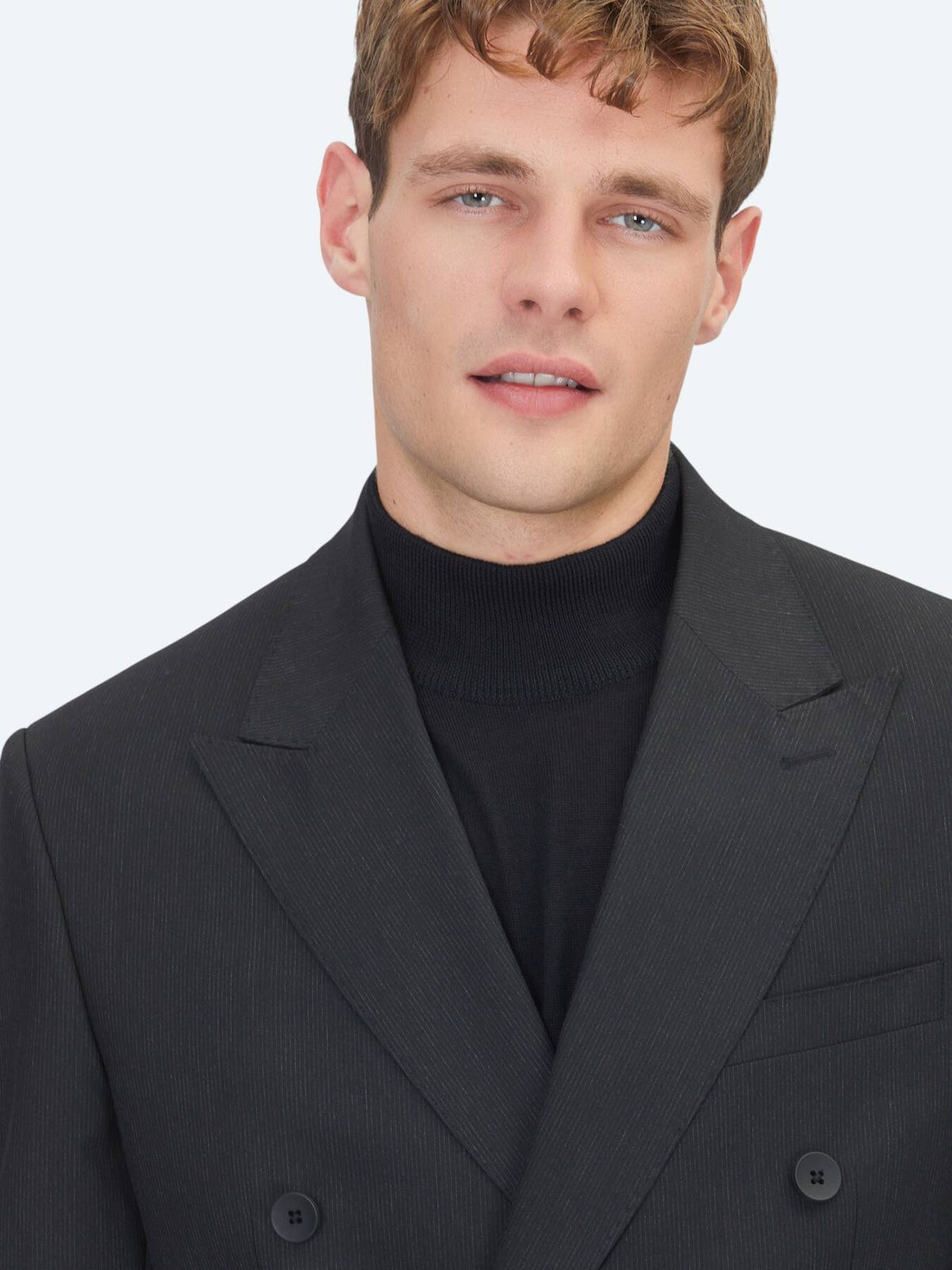 Schwarzer Micro Modern Fit Anzug