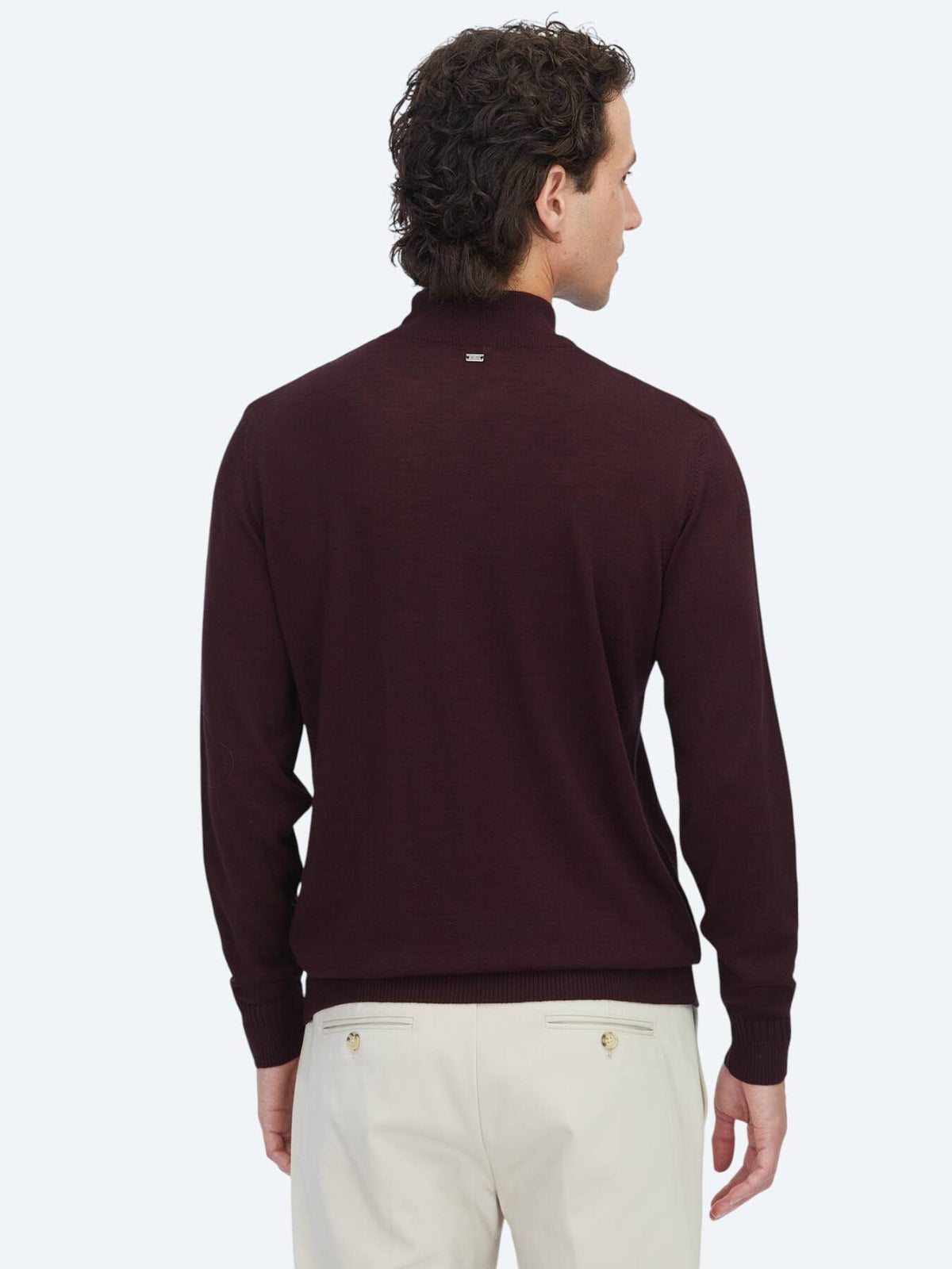 Burgunder Strickpullover