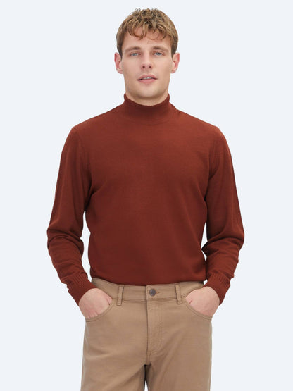 Rotes Strickoberteil Sweatshirt