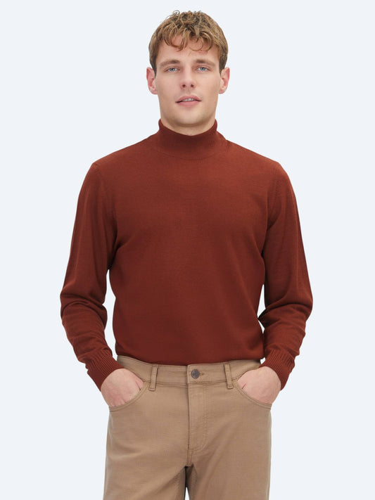 Rotes Strickoberteil Sweatshirt