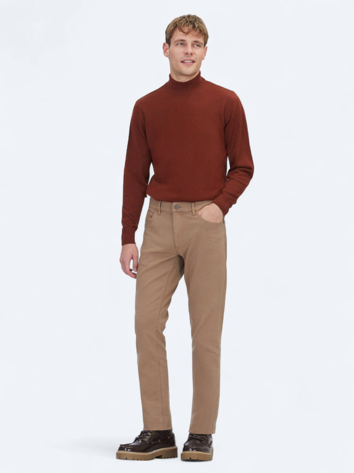 Rotes Strickoberteil Sweatshirt