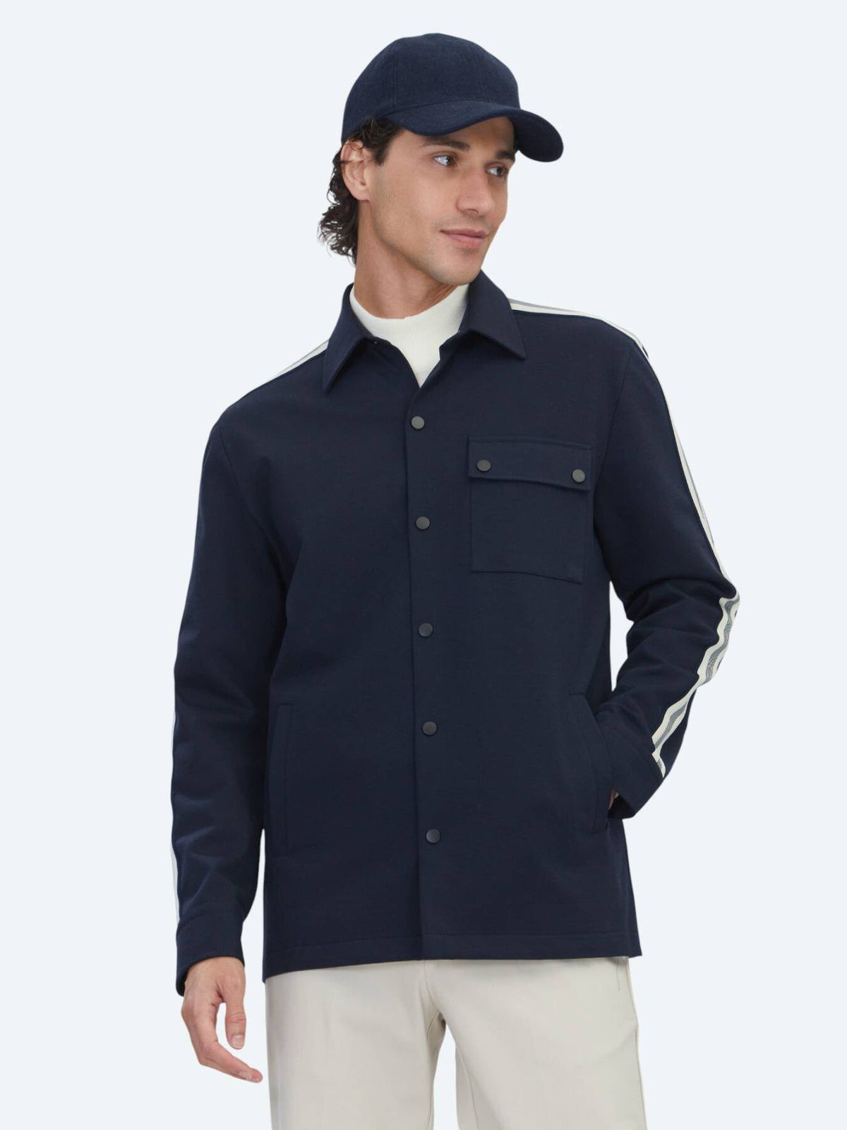 Marineblaues Overshirt