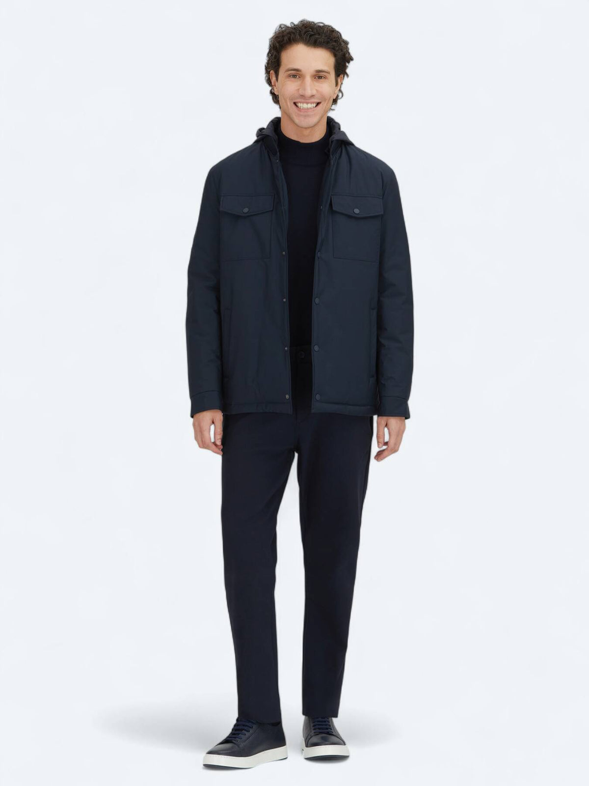 Marineblau Regular Fit Blazer