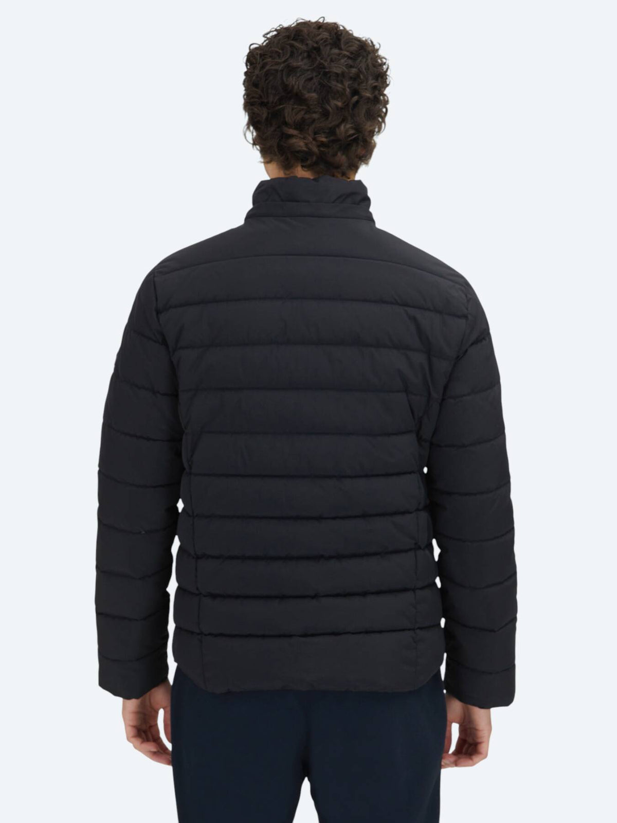 Schwarzer Regular Fit Kapuzenmantel