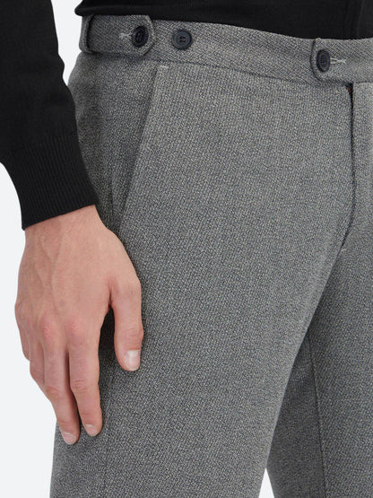 Harte Kohle Weben Regular Fit Freizeithose
