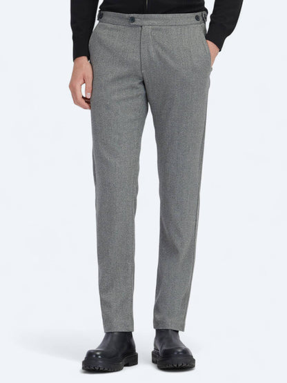Harte Kohle Weben Regular Fit Freizeithose