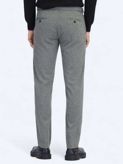 Harte Kohle Weben Regular Fit Freizeithose