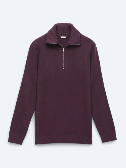 Lila Strickpullover