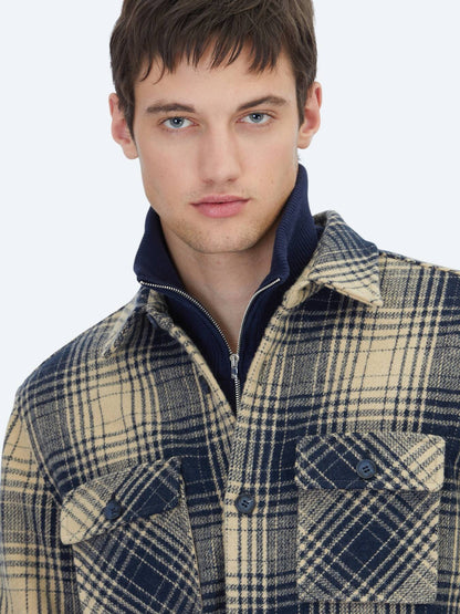 Marineblau Hemdjacke