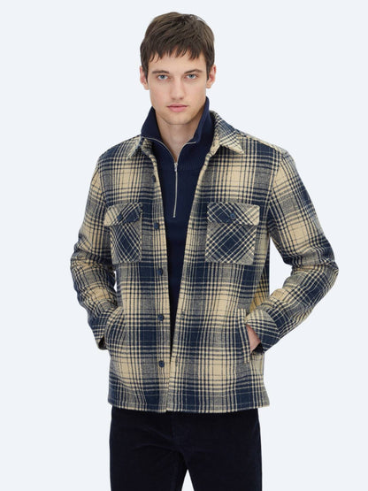 Marineblau Hemdjacke