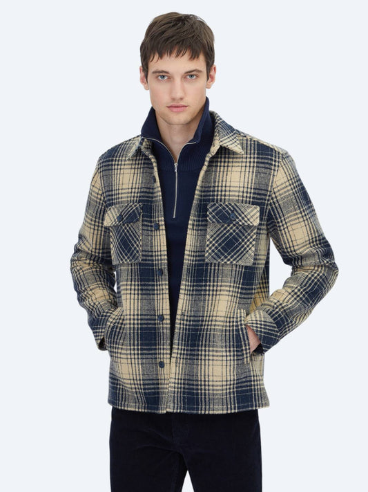 Marineblau Hemdjacke