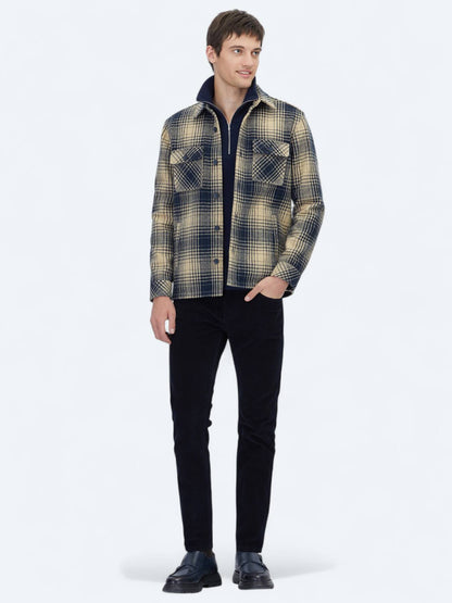 Marineblau Hemdjacke