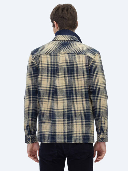 Marineblau Hemdjacke