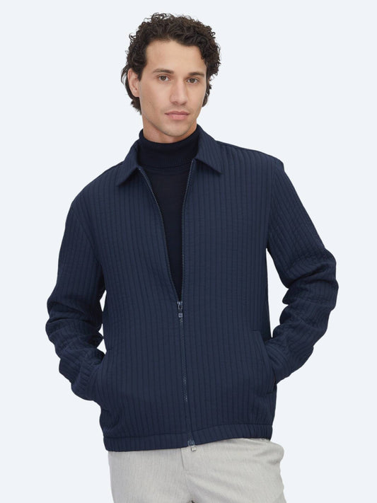Marineblaues Overshirt