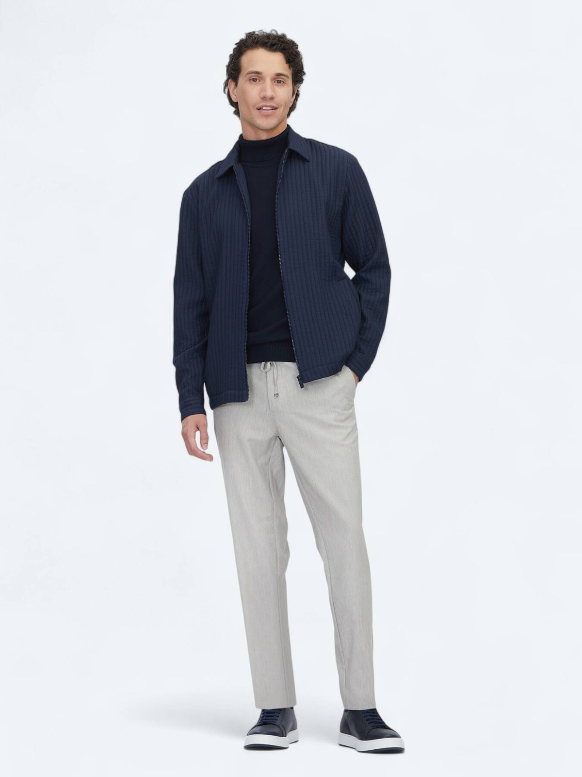 Marineblaues Overshirt