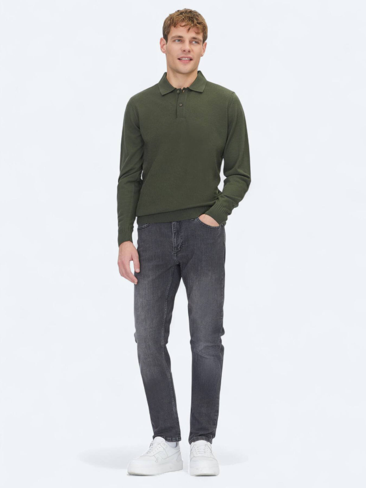 Khaki Strickpullover
