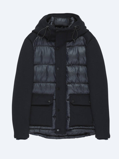 Marineblau Regular Fit Kapuzenjacke