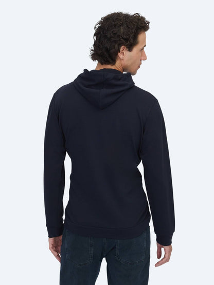 Marineblau Kapuzenpullover