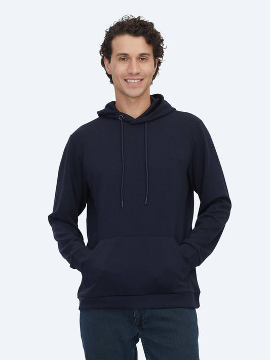 Marineblau Kapuzenpullover