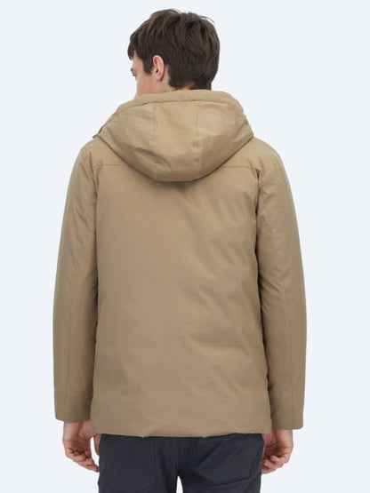 Buff Kapuzen Casual Weben Mantel