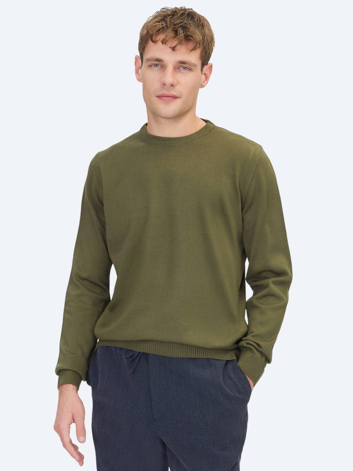 Khaki Strickpullover