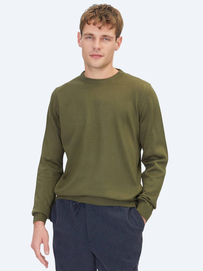 Khaki Strickpullover